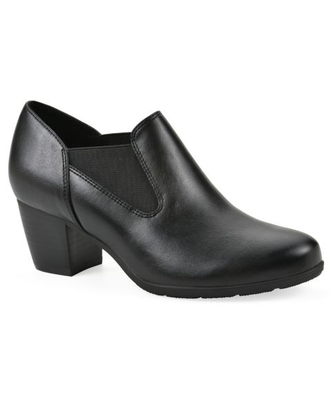 Женские ботинки Cliffs by White Mountain Anstey Slip-On Booties, цвет: Чёрный гладкий