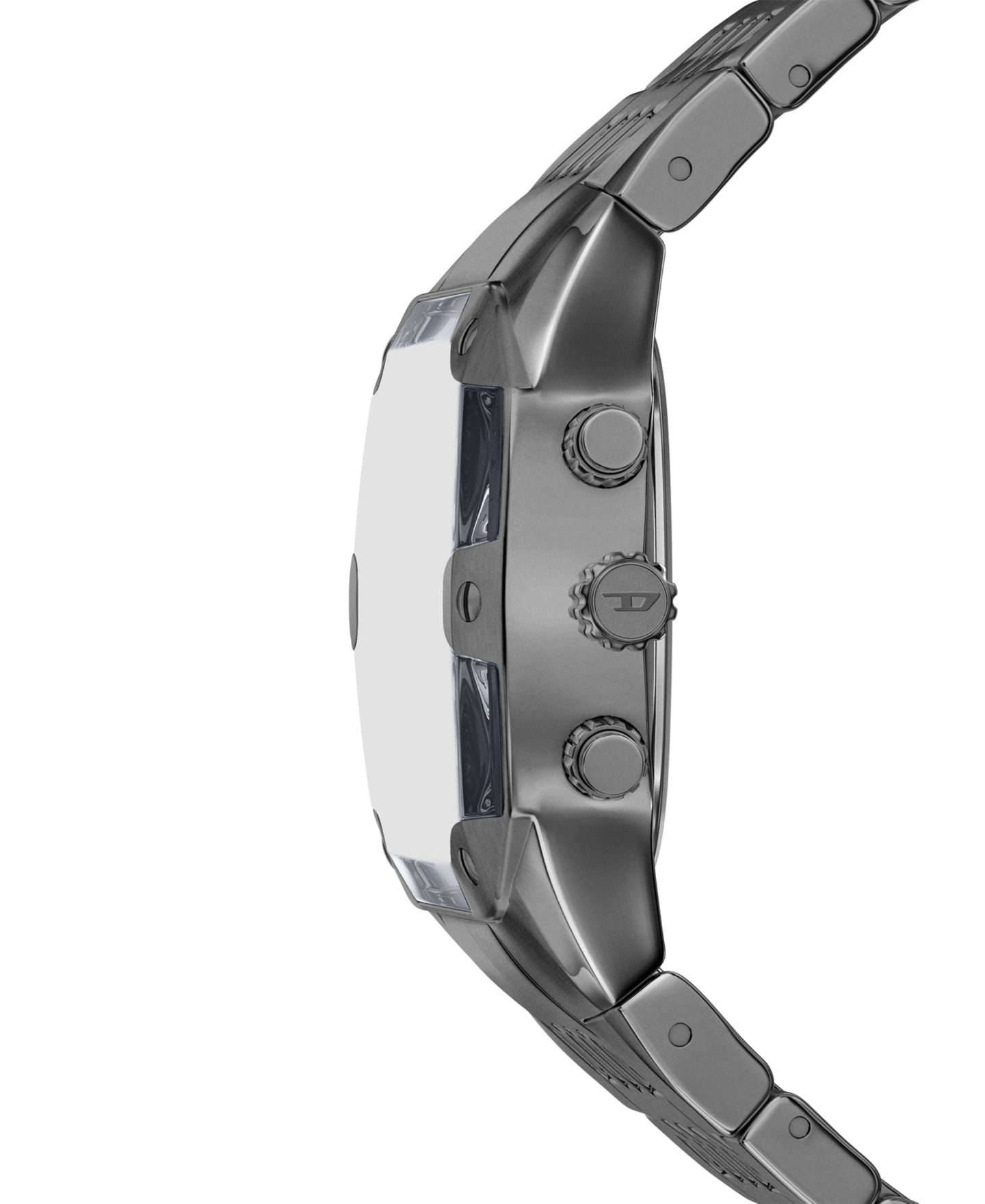 Мужские часы Diesel Spiked Cushion Quartz Chronograph Gunmetal Stainless Steel 45mm — фото 3