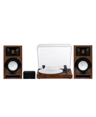 RT85 Reference-Grade Vinyl Turntable with Ri71 Powered Bookshelf Speakers and Preamp