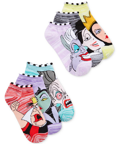 Disney Women's 6-Pk. Villians Socks