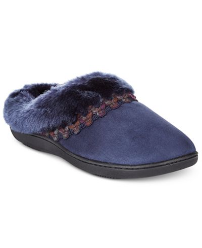 Isotoner Signature Microsuede Nikita Hoodback Slippers