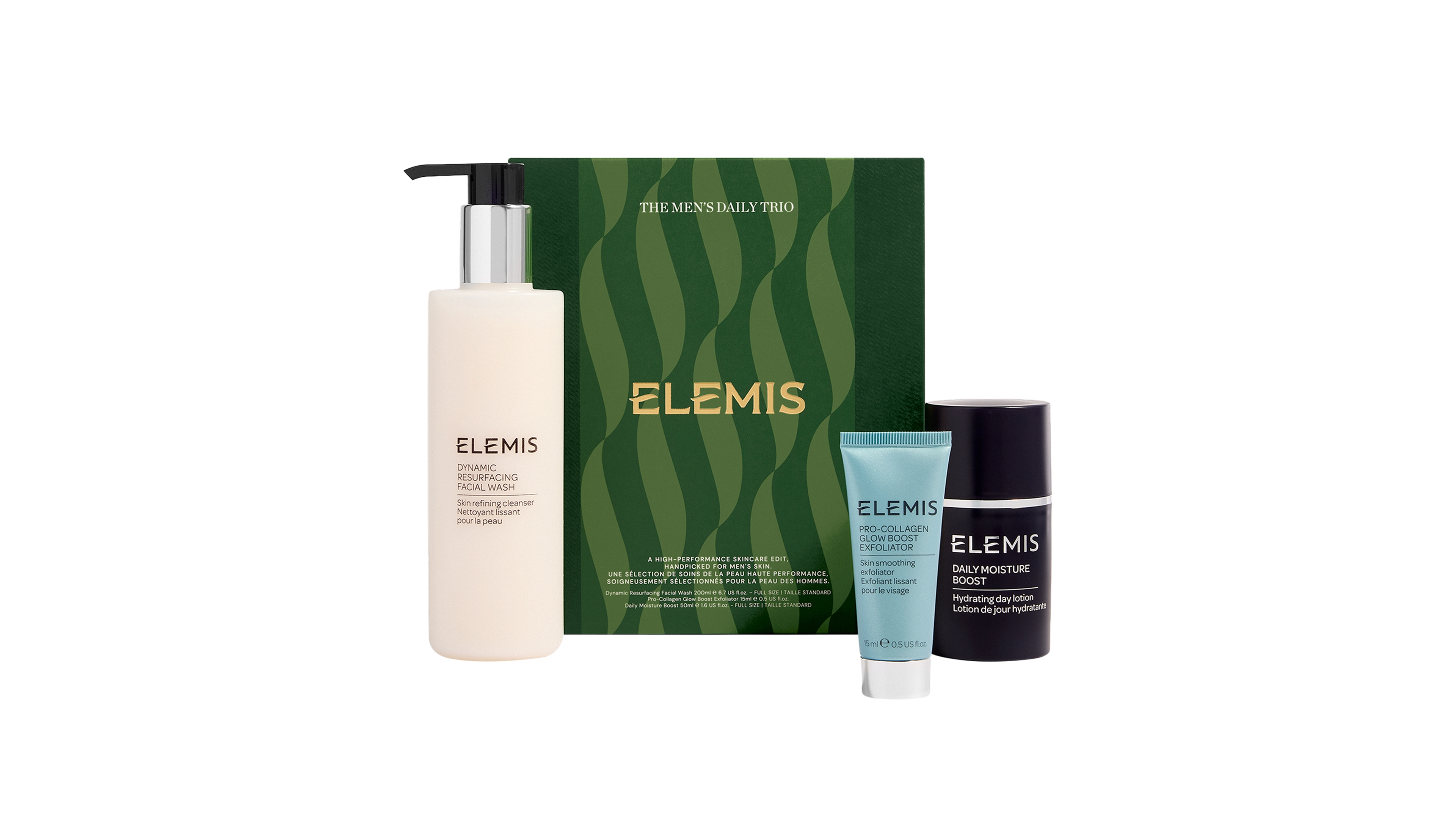 Elemis Men's 3-Piece Pro-Collagen The Daily Facial Wash Gift Set