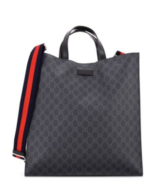 Tall Convertible Soft Open Tote GG Coated Canvas