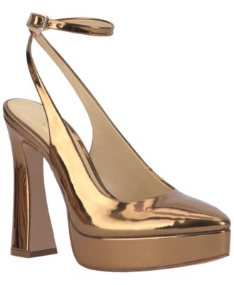 Women's Nelica Platform Ankle-Wrap Pumps