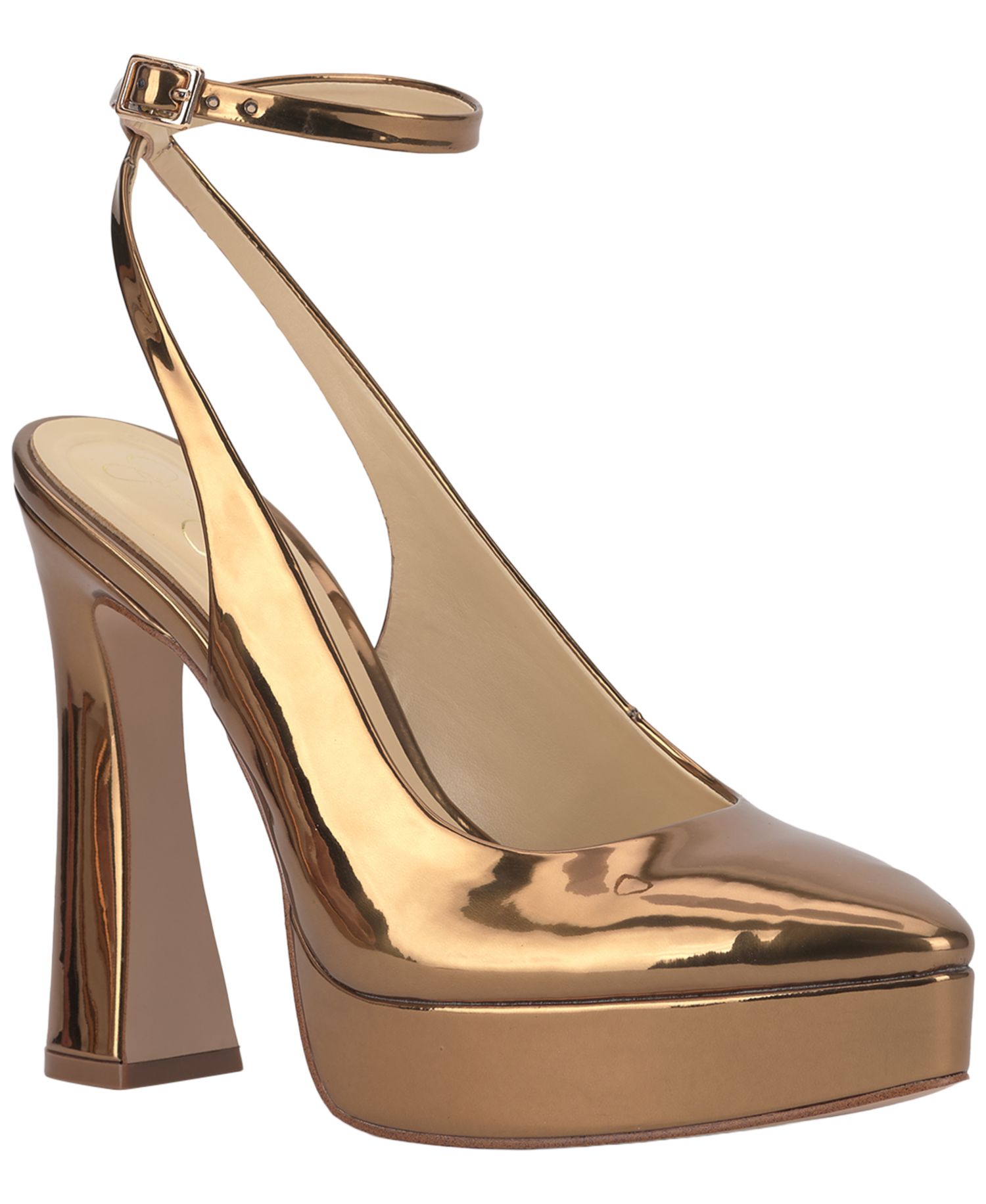 Women's Nelica Platform Ankle-Wrap Pumps