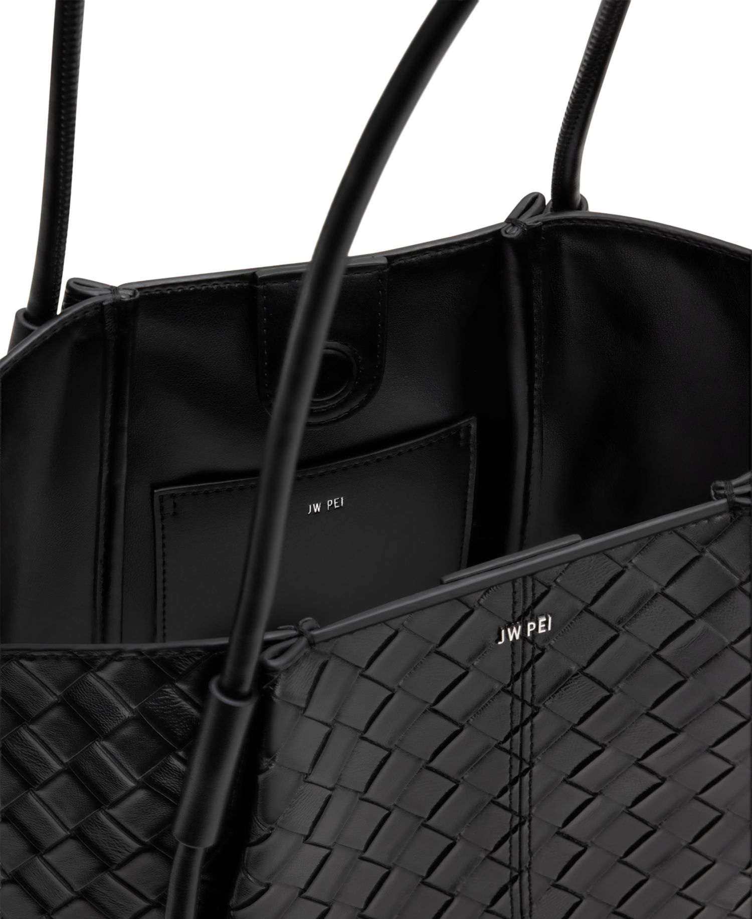 Nala Wide Weave Tote Handbag
