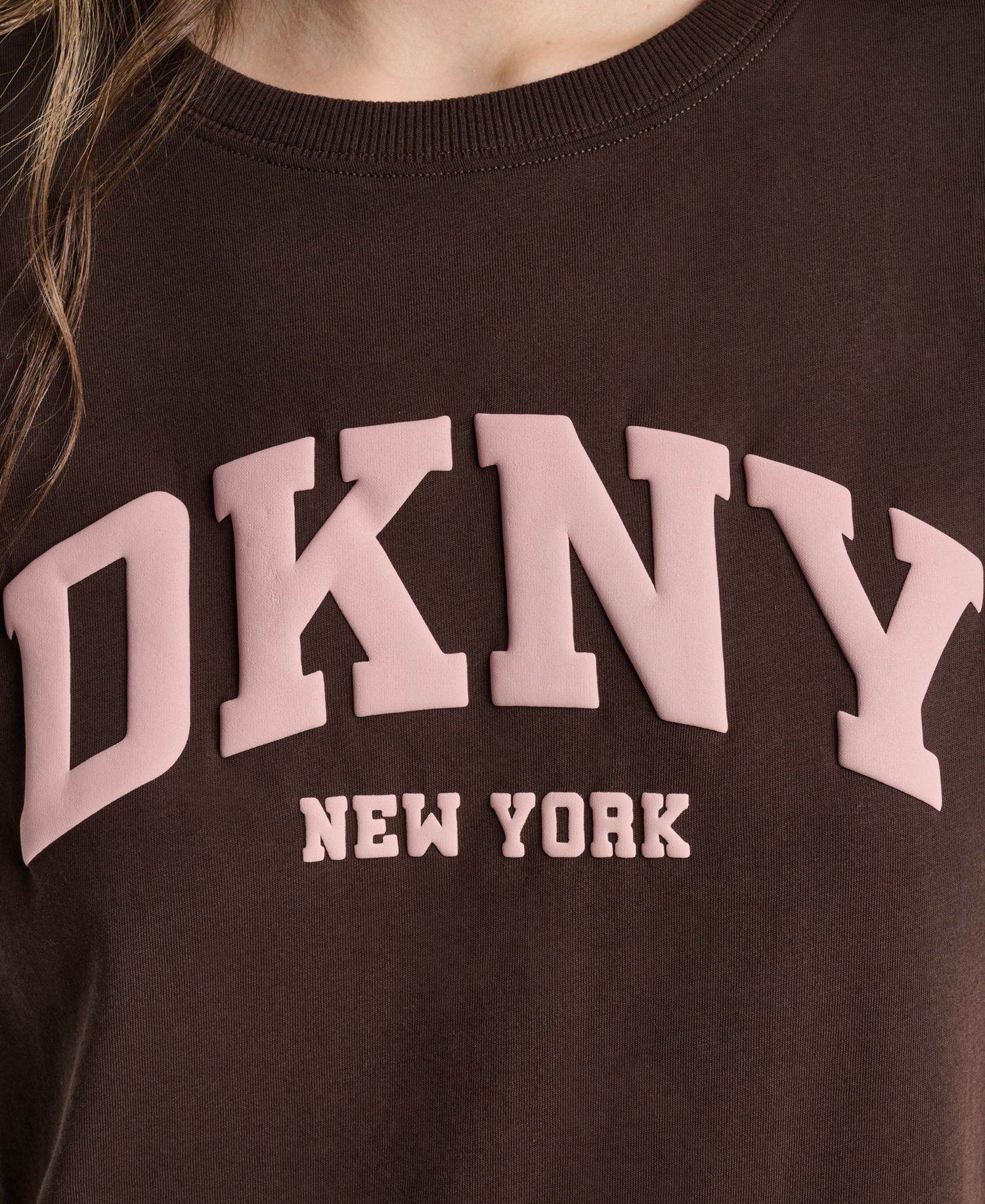 Women's Puff Varsity Logo Relaxed Fit Crew Neck Tee