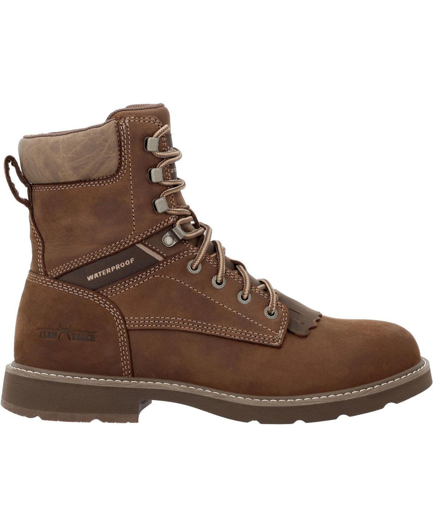 Мужские ботинки GEORGIA BOOT Core 37 Farm and Ranch Round Toe Lacer, цвет: Рыжевато-коричневый — фото 2