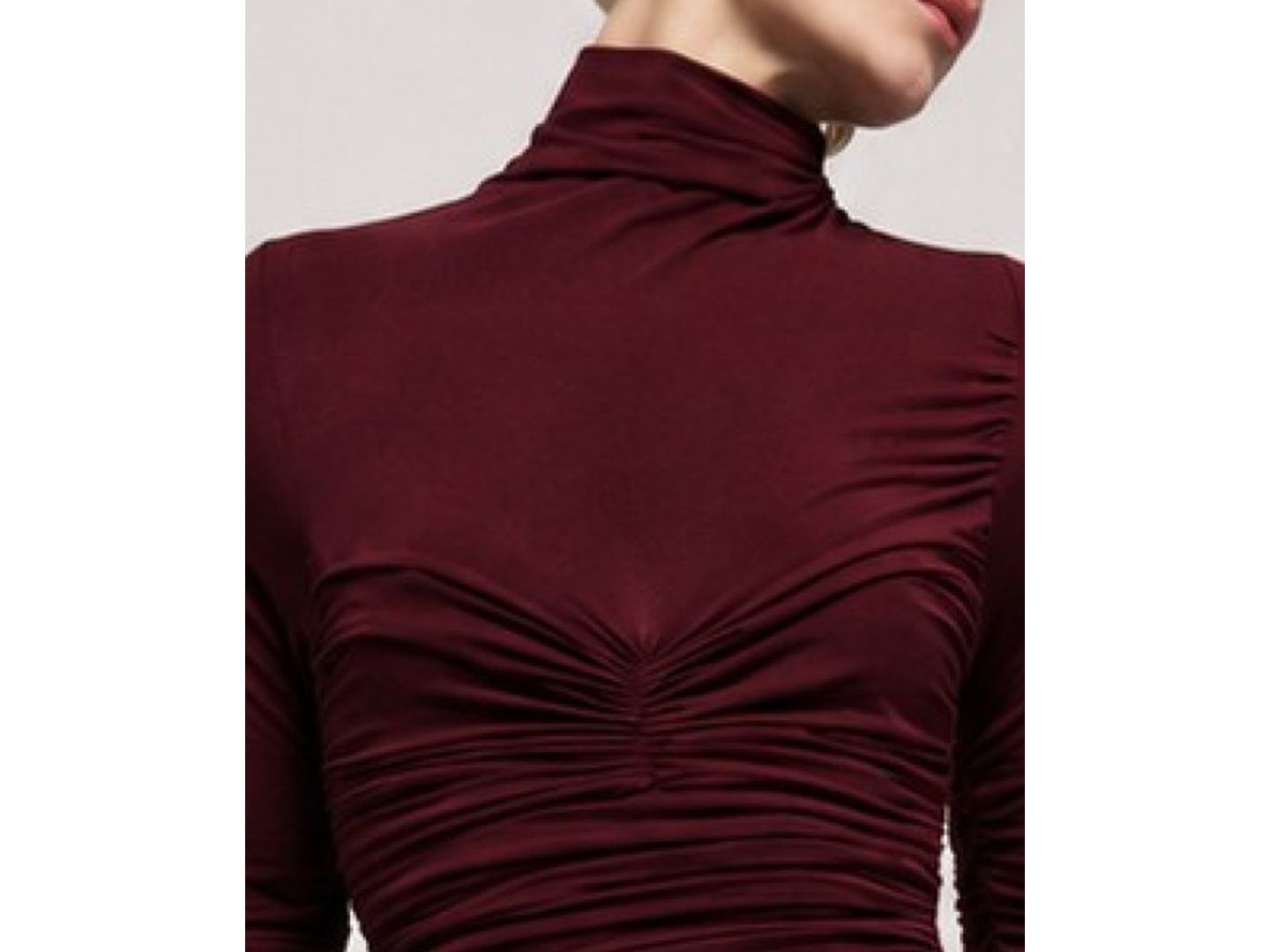 Женское платье Bardot Amera Long-Sleeve Ruched, цвет: Бордовый — фото 3