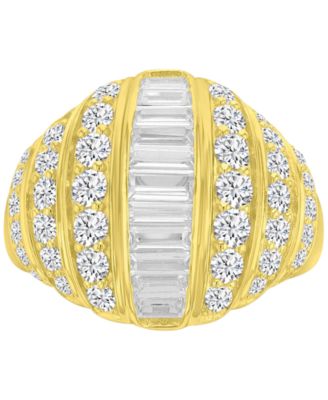 14k Gold-Plated Pave Fashion Band Ring