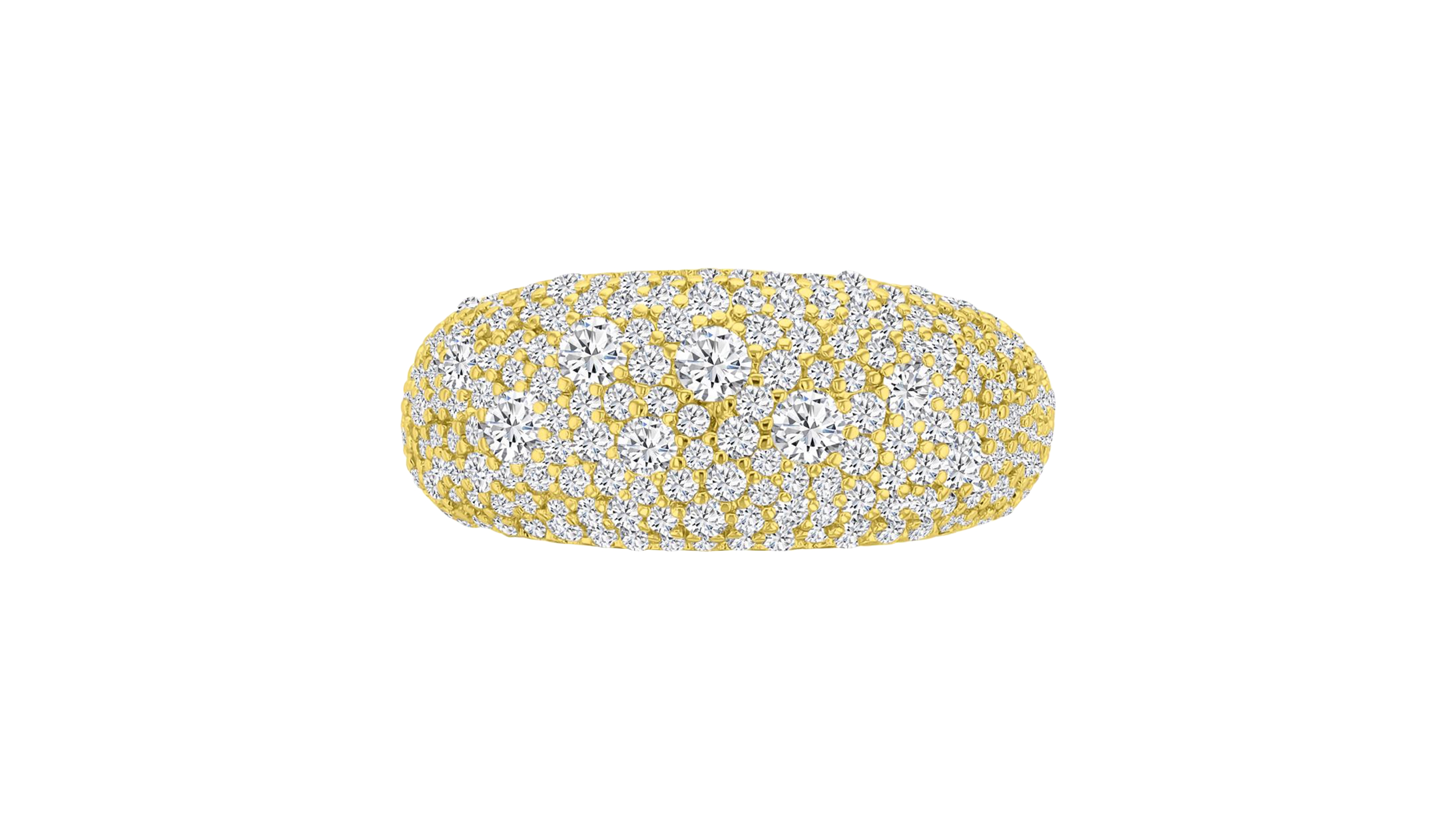 Macy's 14k Gold-Plated Pave Statement Fashion Ring