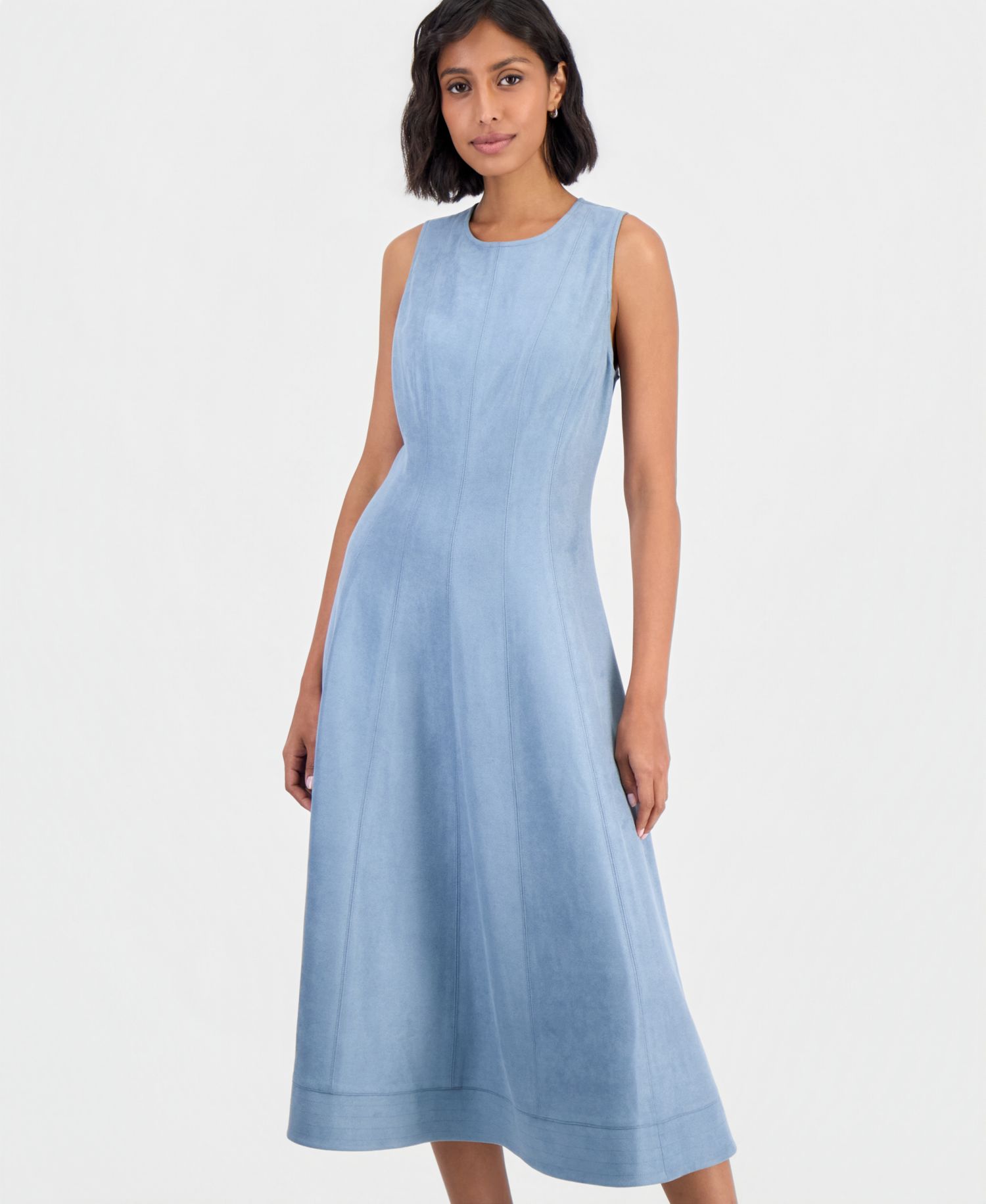 Women's Sleeveless A-Line Midi Dress