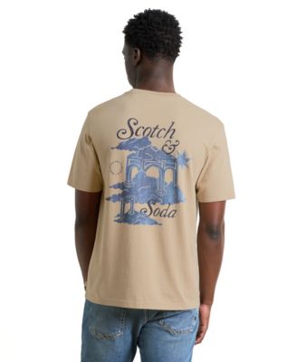 Men's Cloud Artwork Crewneck T-Shirt