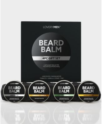 Men Nourishing Beard Balm Gift Set - 4 piece Men's Beard Grooming