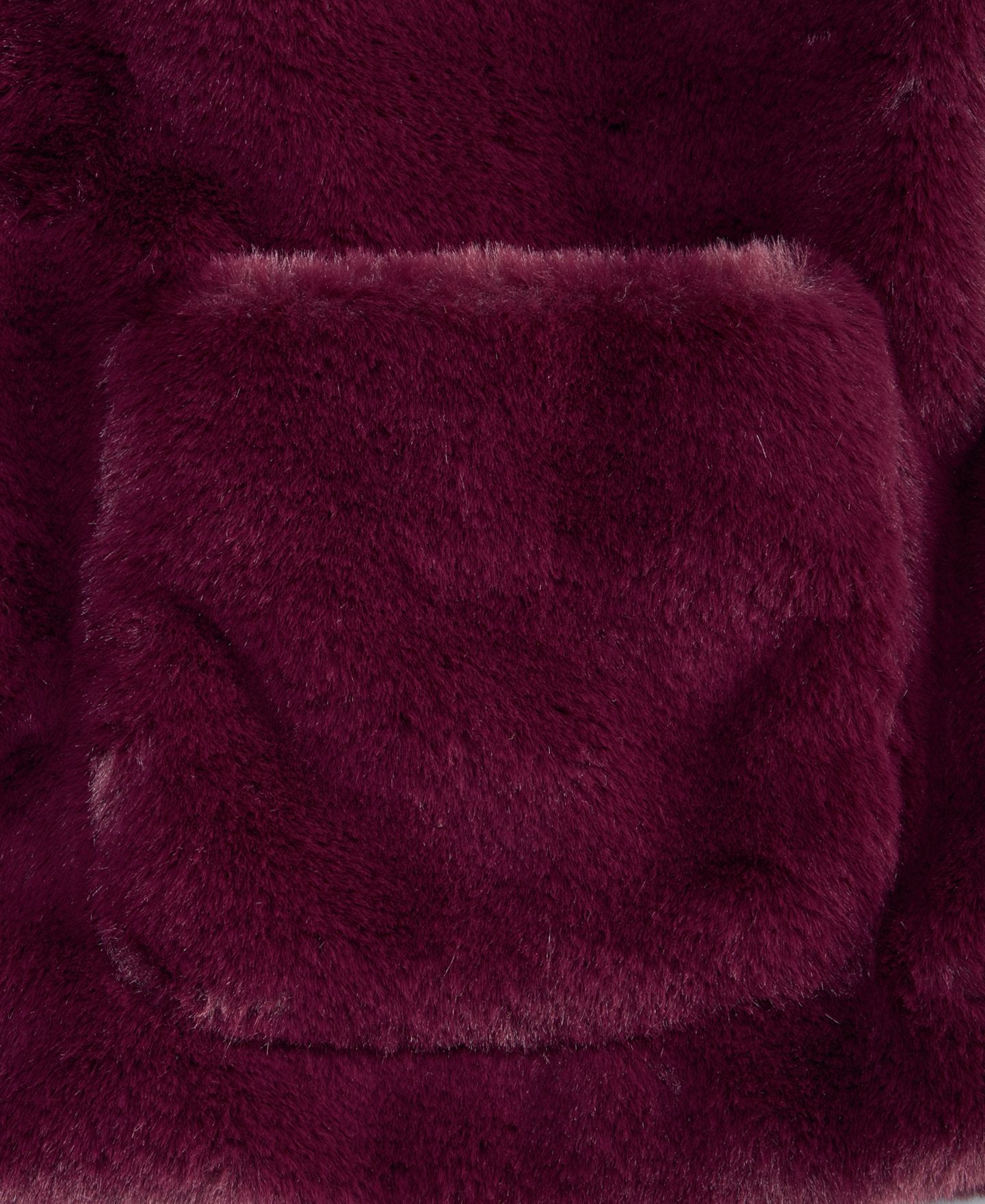 Женская куртка I.N.C. International Concepts Petite Faux Fur Cropped, цвет: Ягодный винный — фото 3