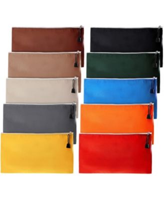 Canvas Tool Pouch Metal Zipper Utility Bags Organizer