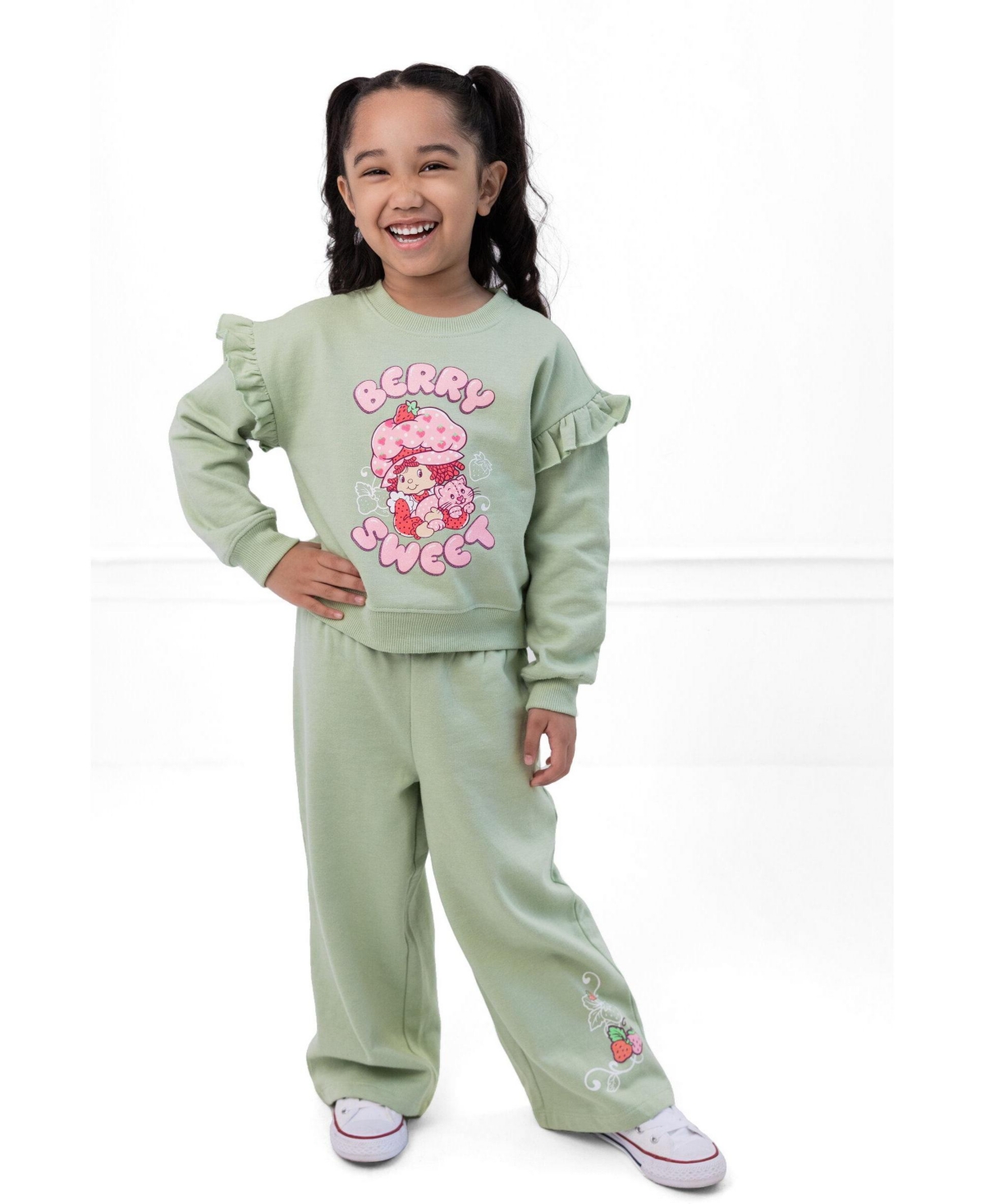 Strawberry Shortcake Toddler Girl's (3T-4T) 2-Piece Fleece Sweatshirt and Pants Set