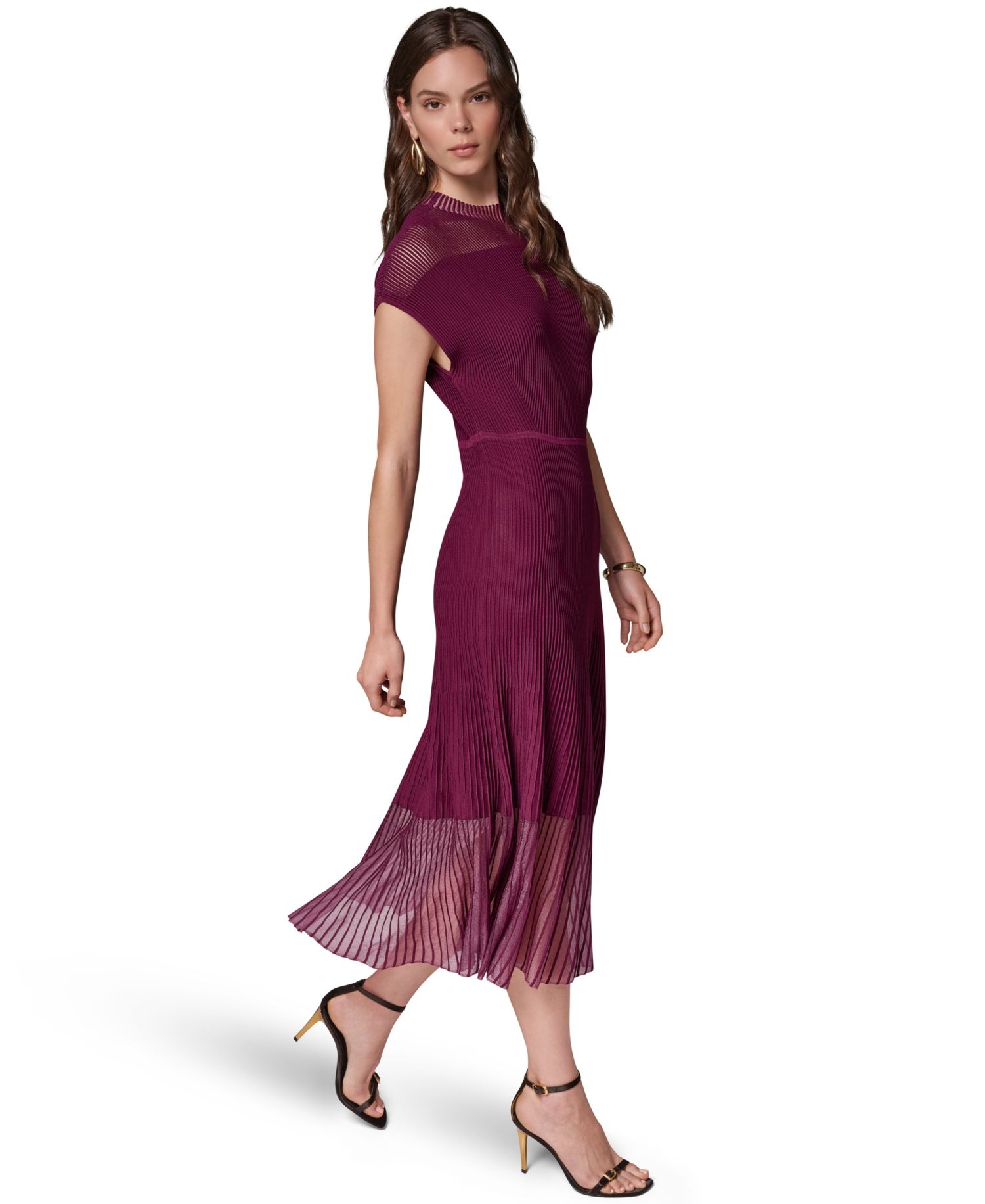 Women's Mock Neck Midi Dress