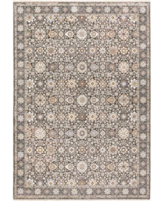 Maharaja 71W Gray and Ivory 9'10" x 12'10" Area Rug