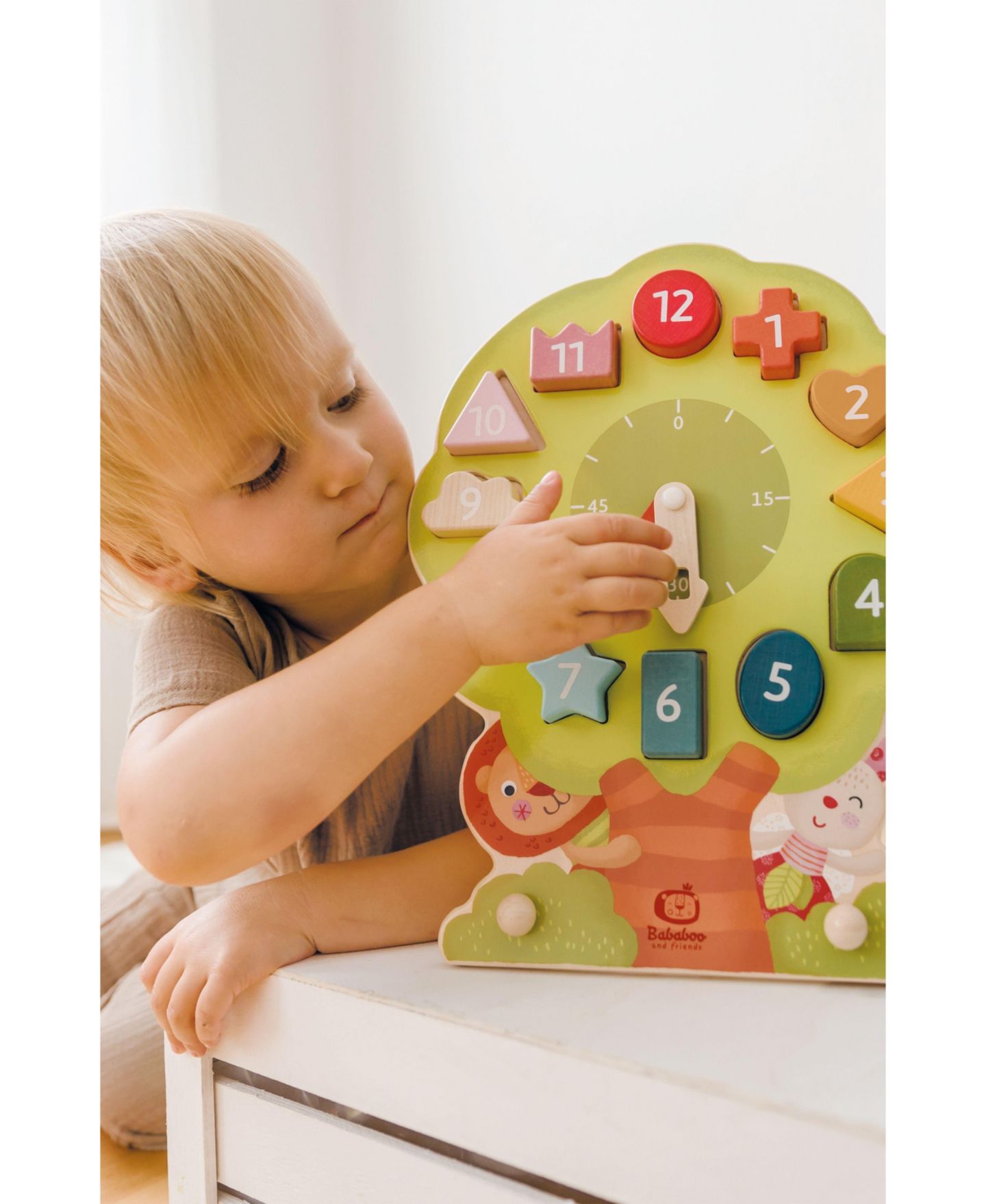 Детская игрушка Bababoo and friends Wonder Tree Shape Sorting Clock, цвет: Open Miscellaneous — фото 3