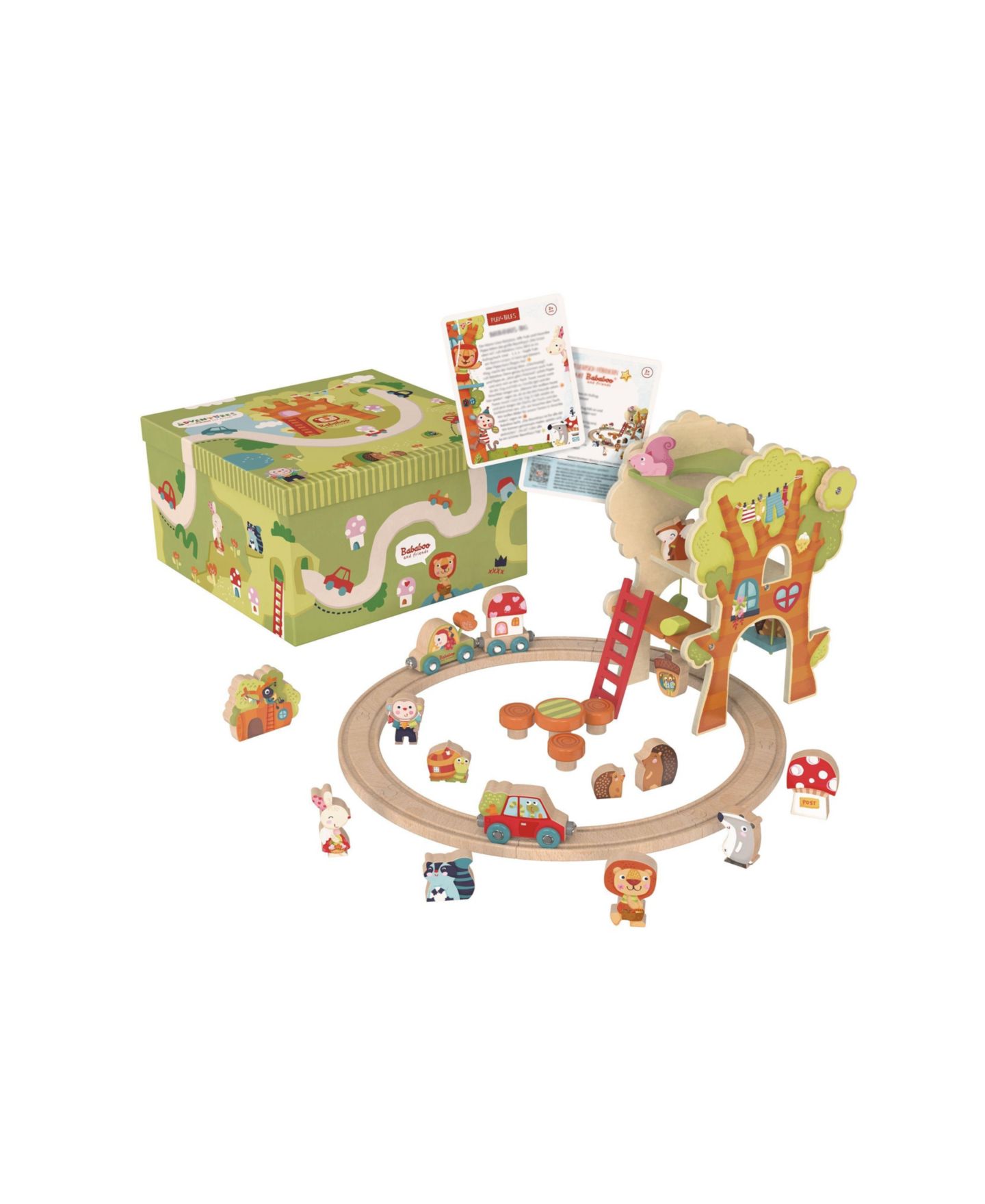 Детский игровой набор Bababoo and friends Tree House Montessori-Inspired 45-Piece Playset, Ages 2+ — фото 5