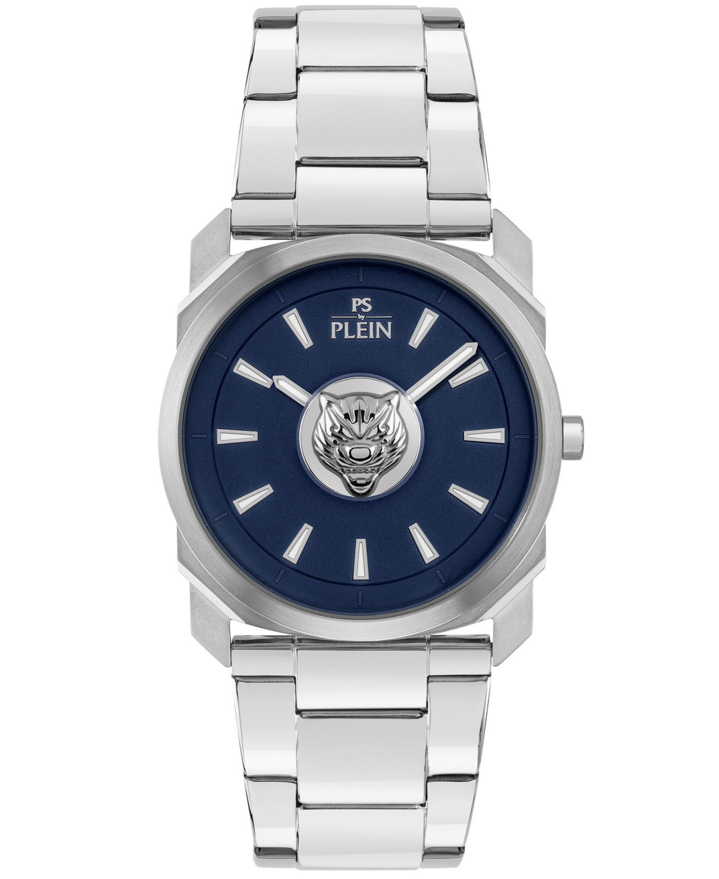 Мужские часы Plein Sport Dynamite Quartz Round Silver Stainless Steel Case 40mm — фото 1