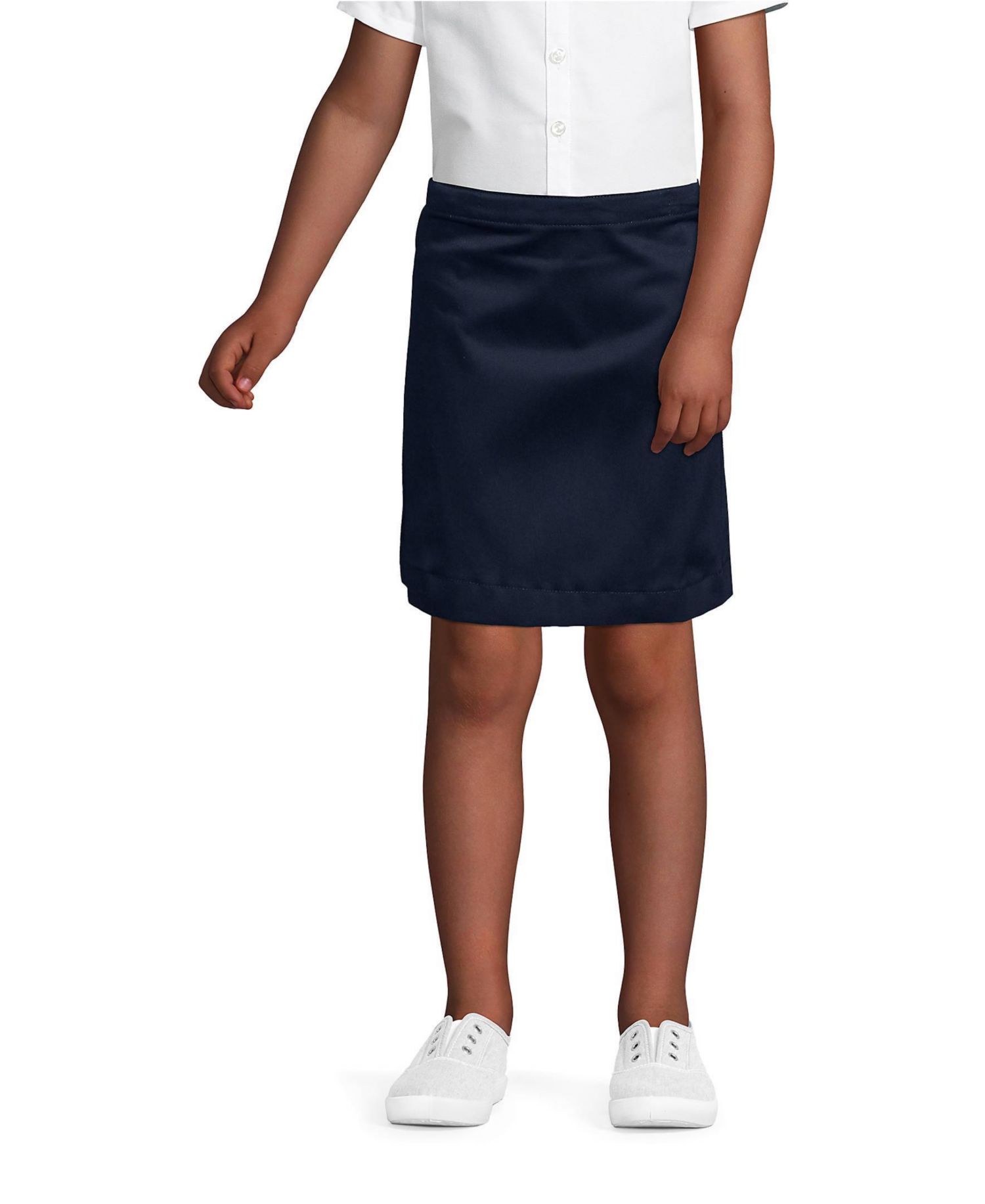 Little Girls Blend Chino Skort Above Knee