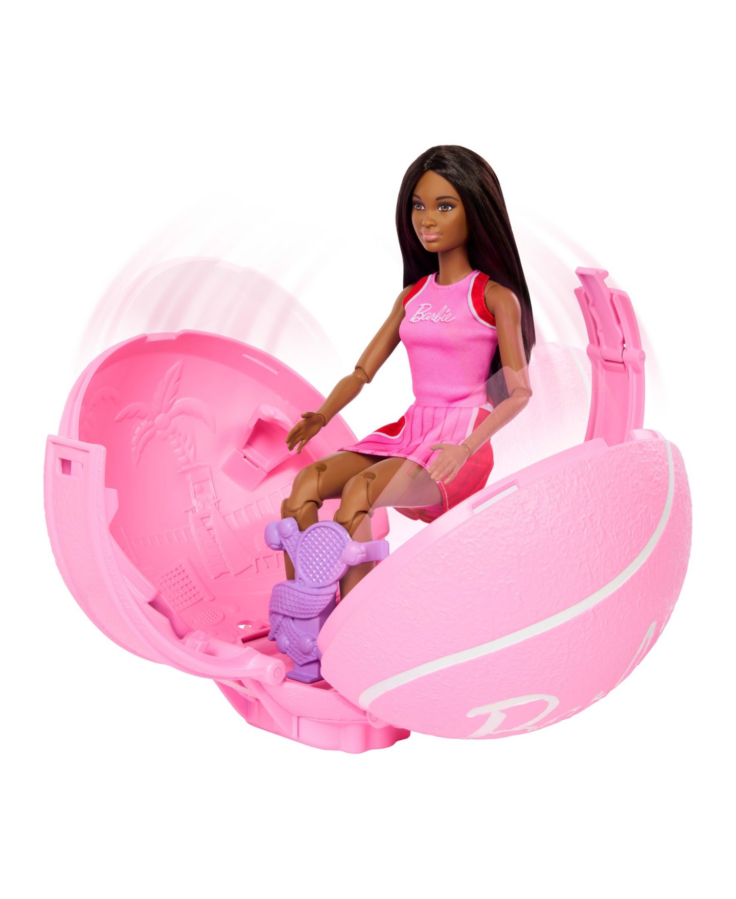 Детская кукла Barbie Roll & Reveal Tennis Player Brunette 12.75" Fashion Doll — фото 3