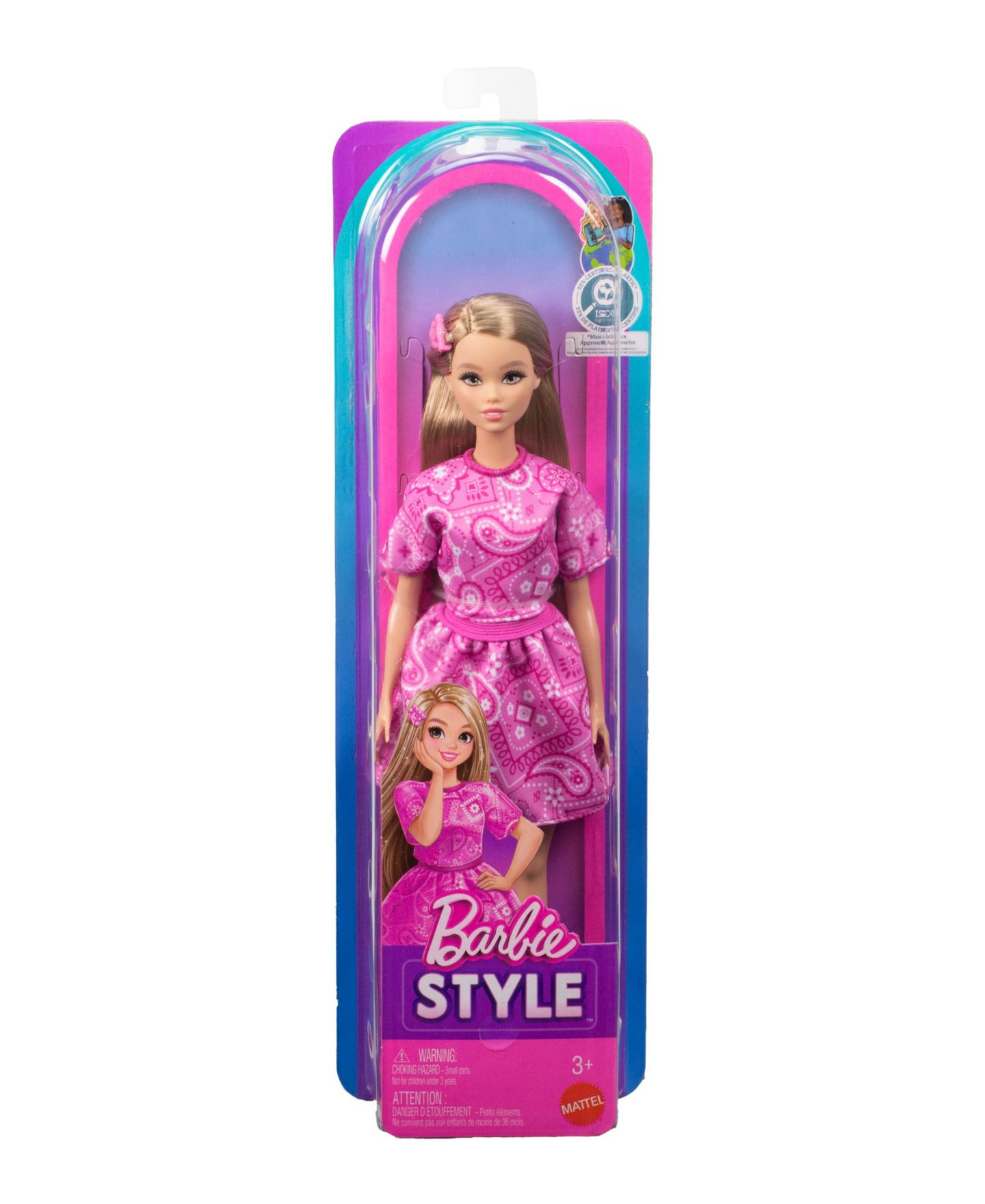 Кукла Barbie Fashionistas #249 12.75 дюйма в платье с бандановым принтом — фото 3