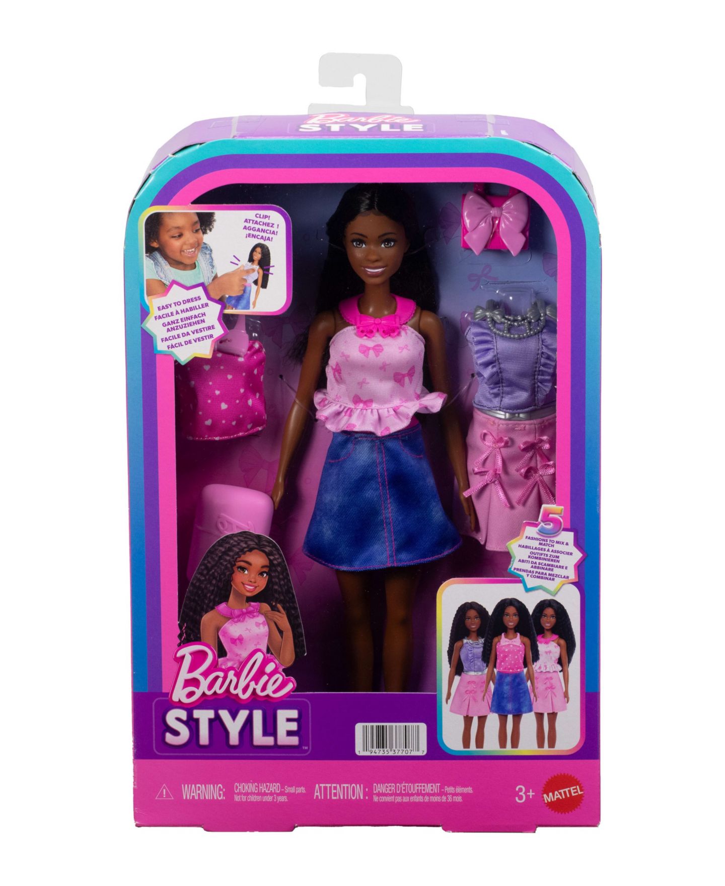 Платье Barbie Brooklyn, брюнетка, лёгкая в одевании — фото 3
