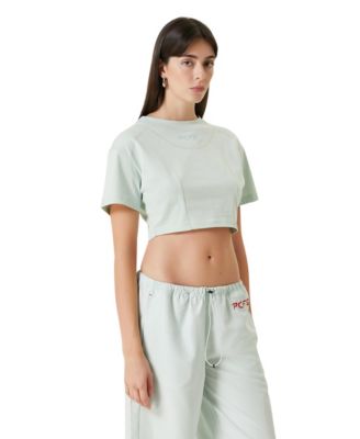 Women's Free Heaven Cropped Crewneck Cotton T-Shirt