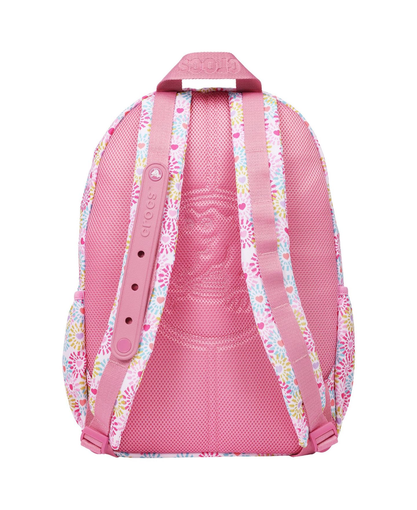 Рюкзак Crocs Floral Back to School with EVA Front Pocket Customizable Jibbitz, цвет: Розовый — фото 4