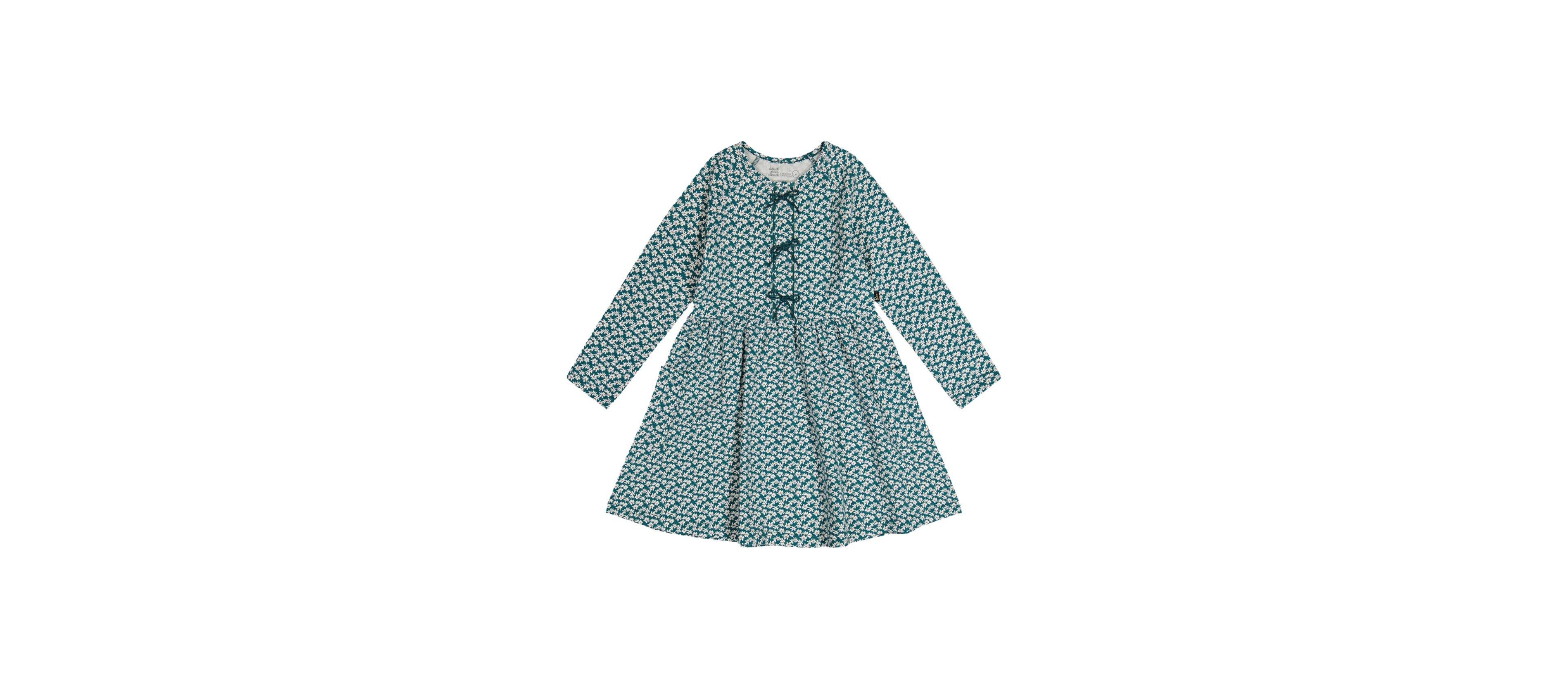 Deux par Little and Big Girl 6-12 Cotton Dress with Pockets Floral Print