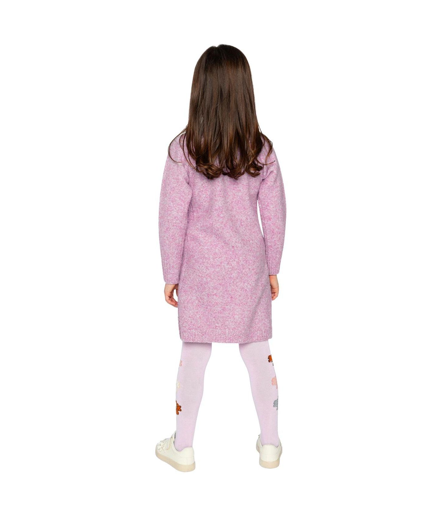 Платье Deux par Deux Poodle Knit Dress для девочек, цвет: Лавандовый — фото 4