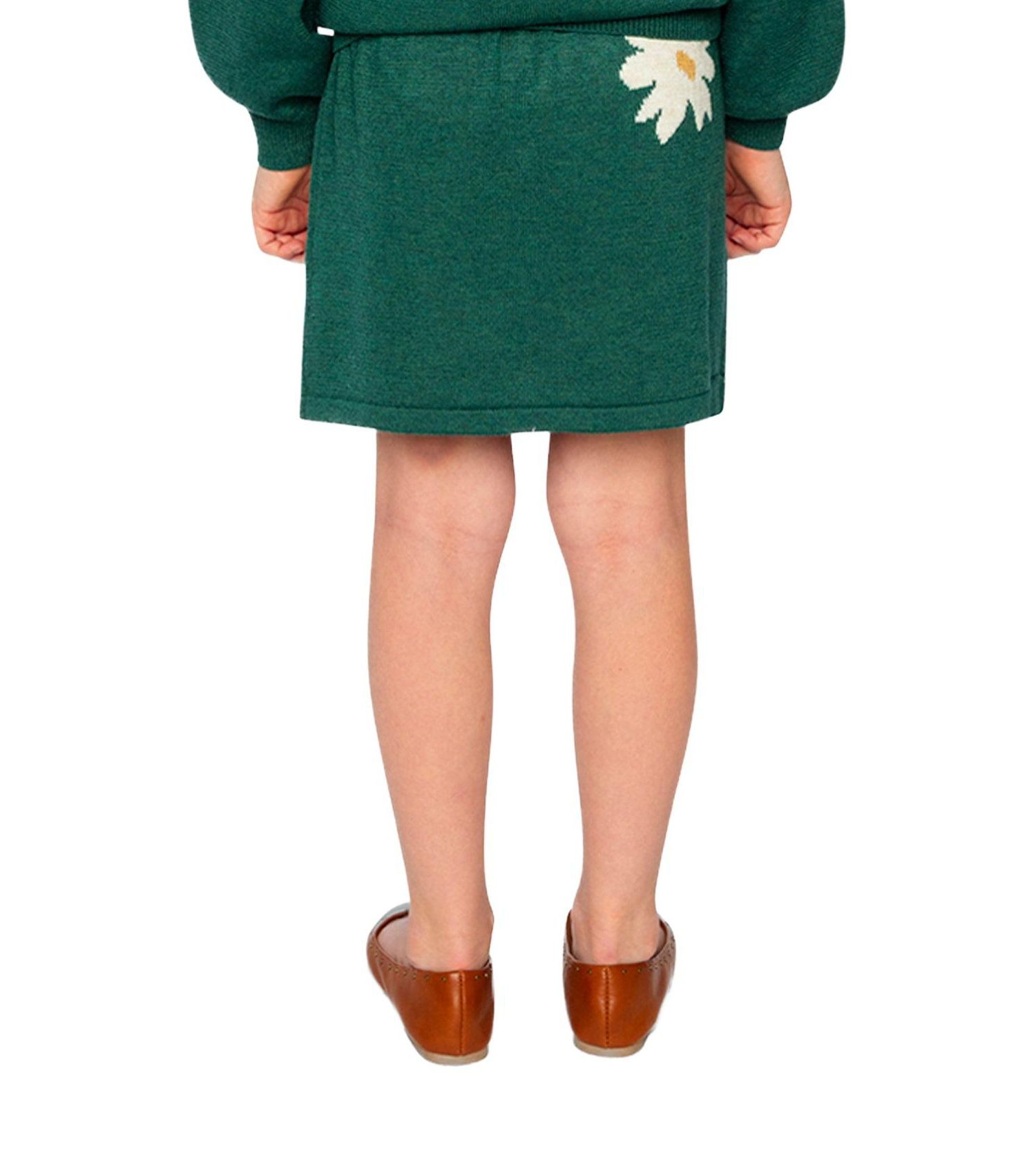 Little and Big Girl (size 6 to 12 ) Knitted Skirt Jasper Printed