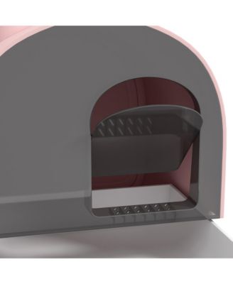 Covered Cat Litter Box with Lid Scoop and Air Filter