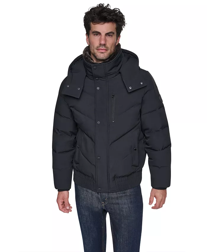 Men's Hooded Bomber Jacket - thumbnail 3
