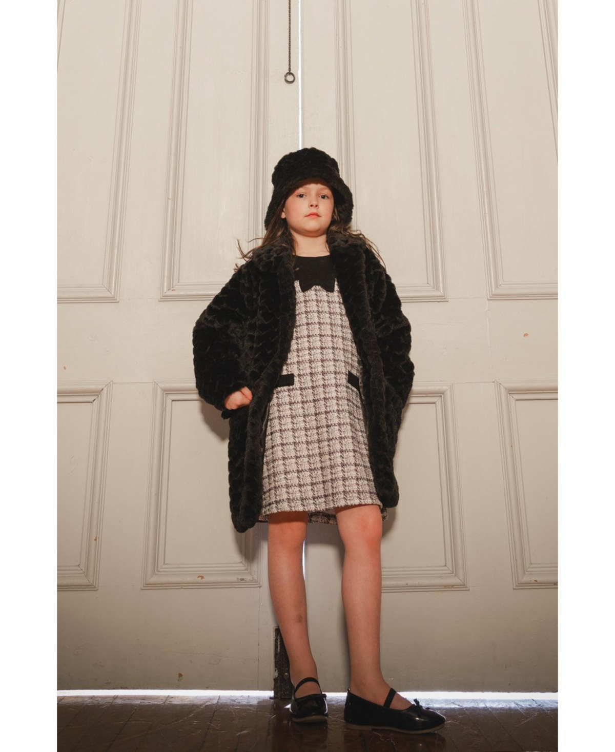 Deux par Toddler Girl ( 2-3 4-5 ) Faux Fur Long Coat