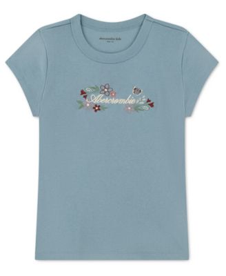 Girls' 5-16 Floral Logo Graphic Short-Sleeve T-Shirt