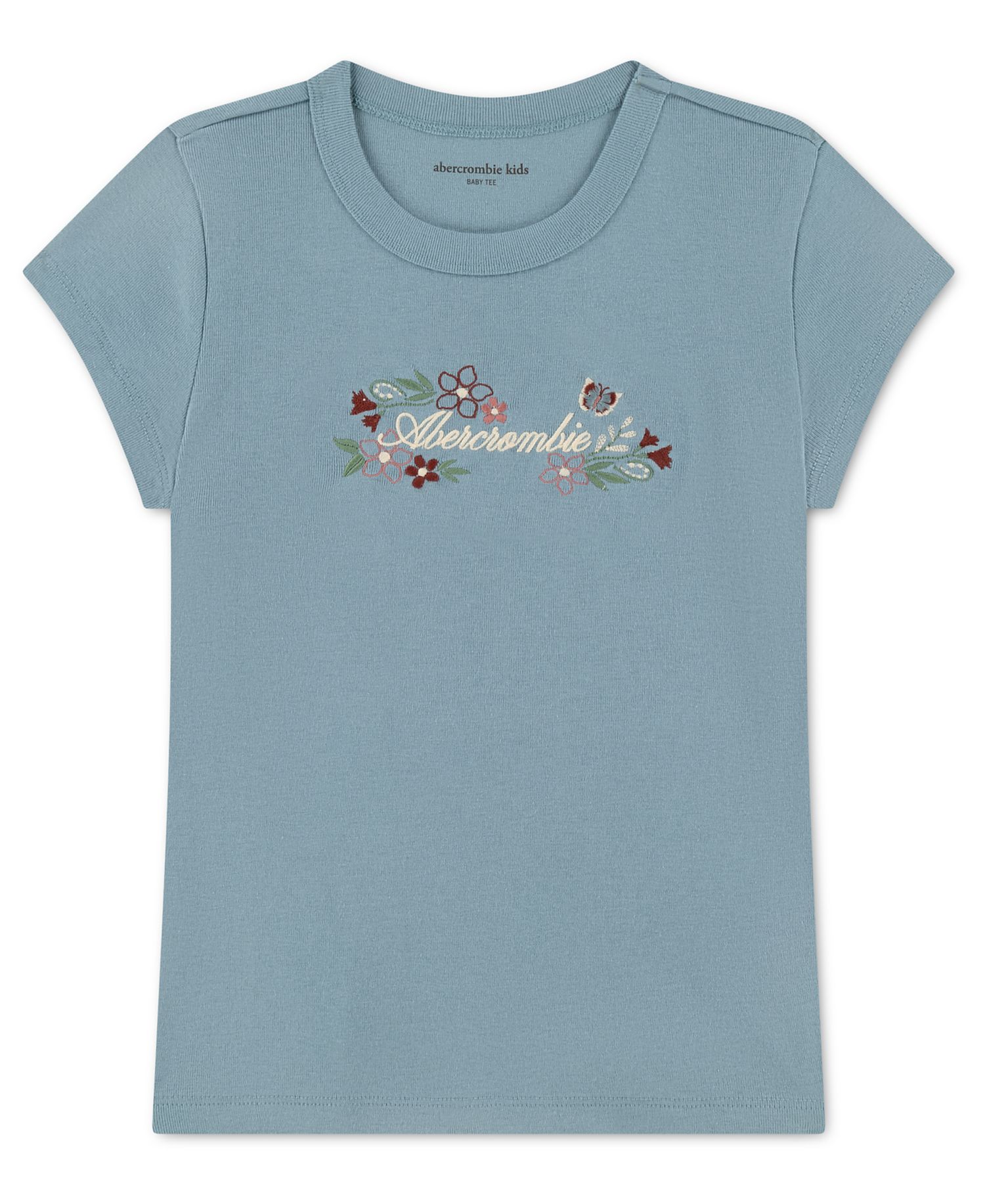 Girls' 5-16 Floral Logo Graphic Short-Sleeve T-Shirt