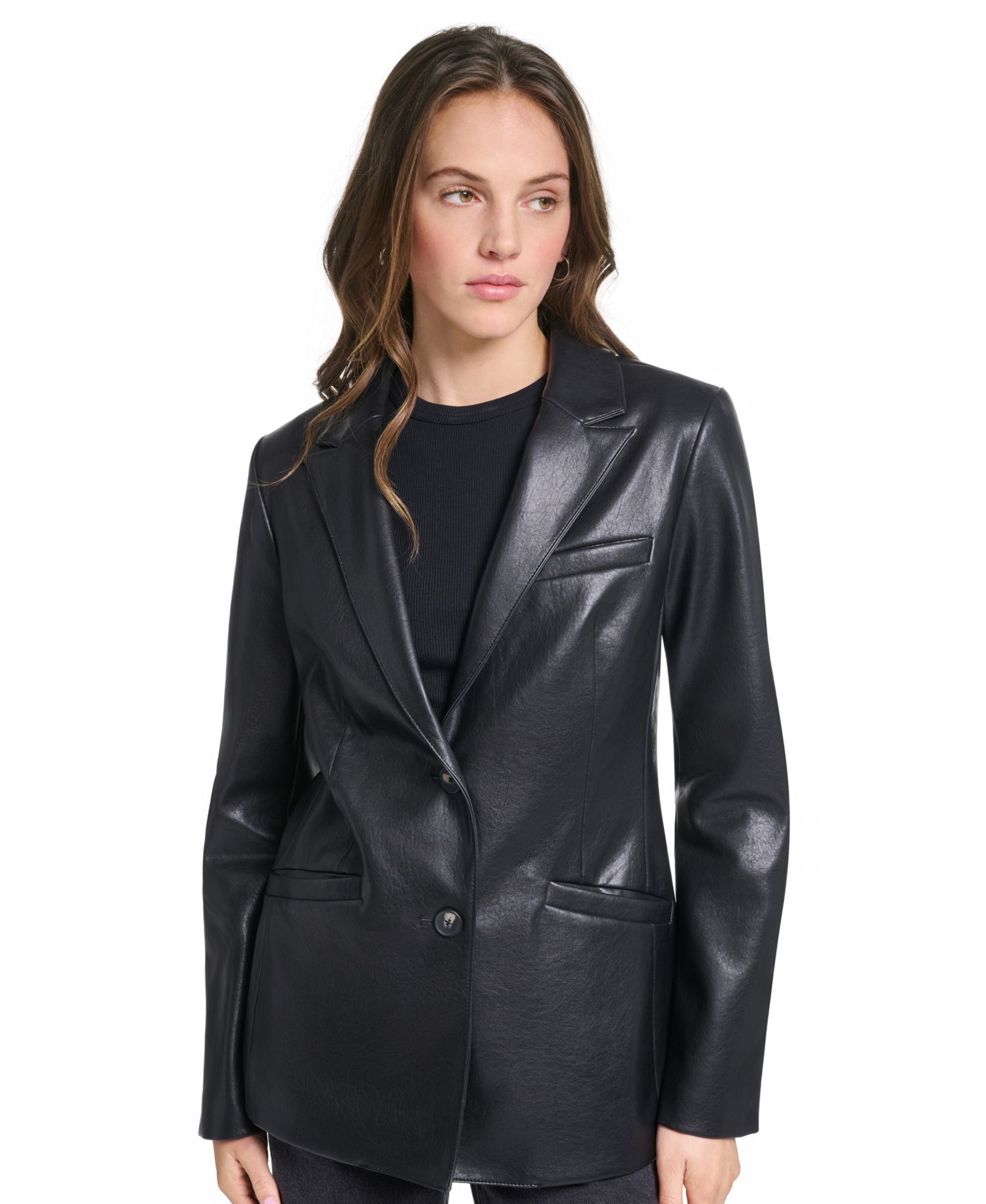 Women's Laydown Collar Single-Breasted Blazer