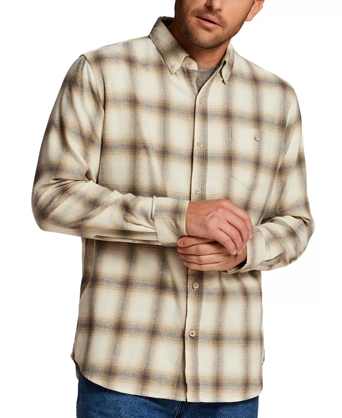 Men's Button-Front Flannel Shirt - thumbnail 2