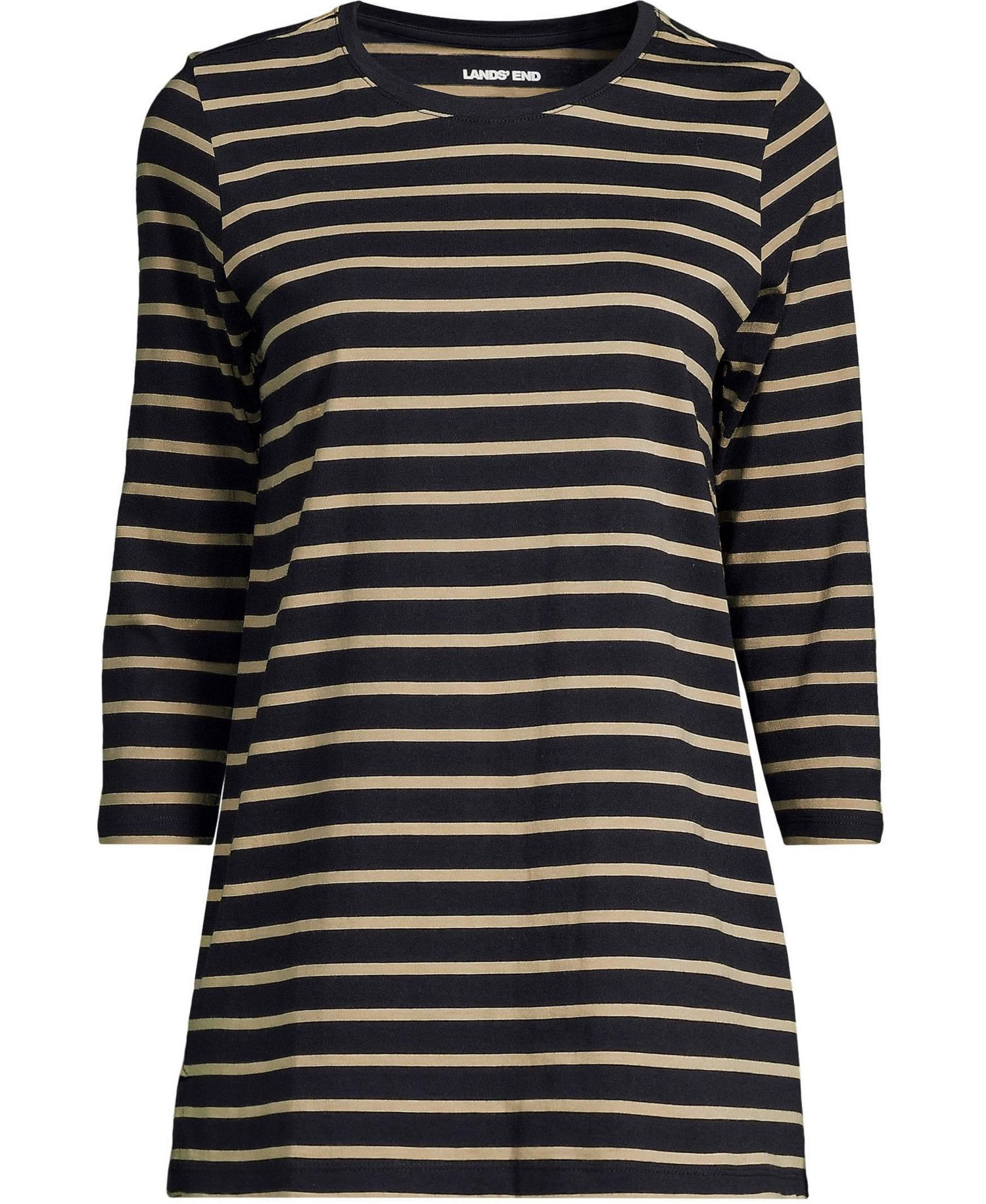 Plus Size 3/4 Sleeve Cotton Supima Tunic