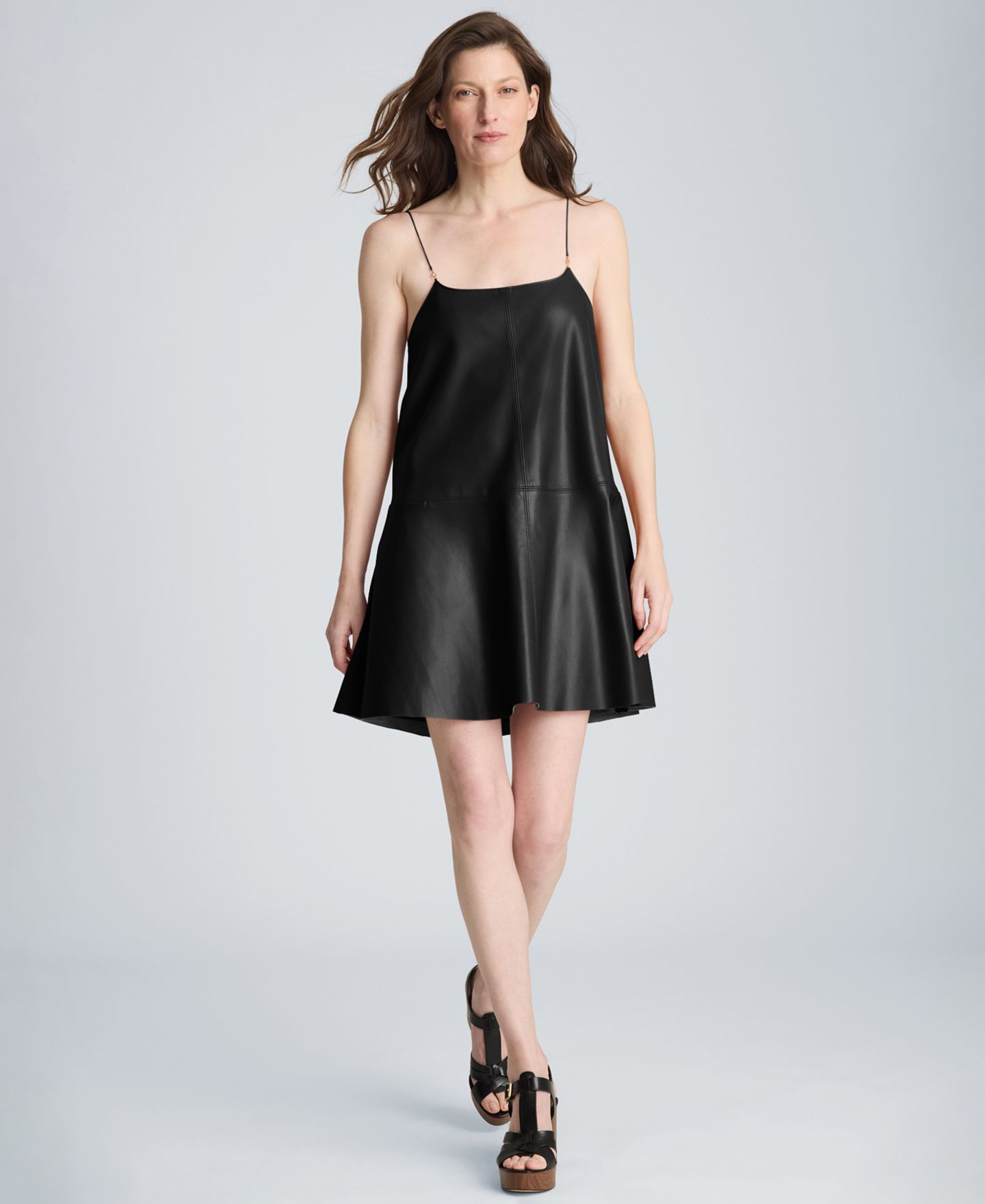 Женское платье Kenneth Cole Spaghetti Strap Mini, цвет: Чёрный — фото 2