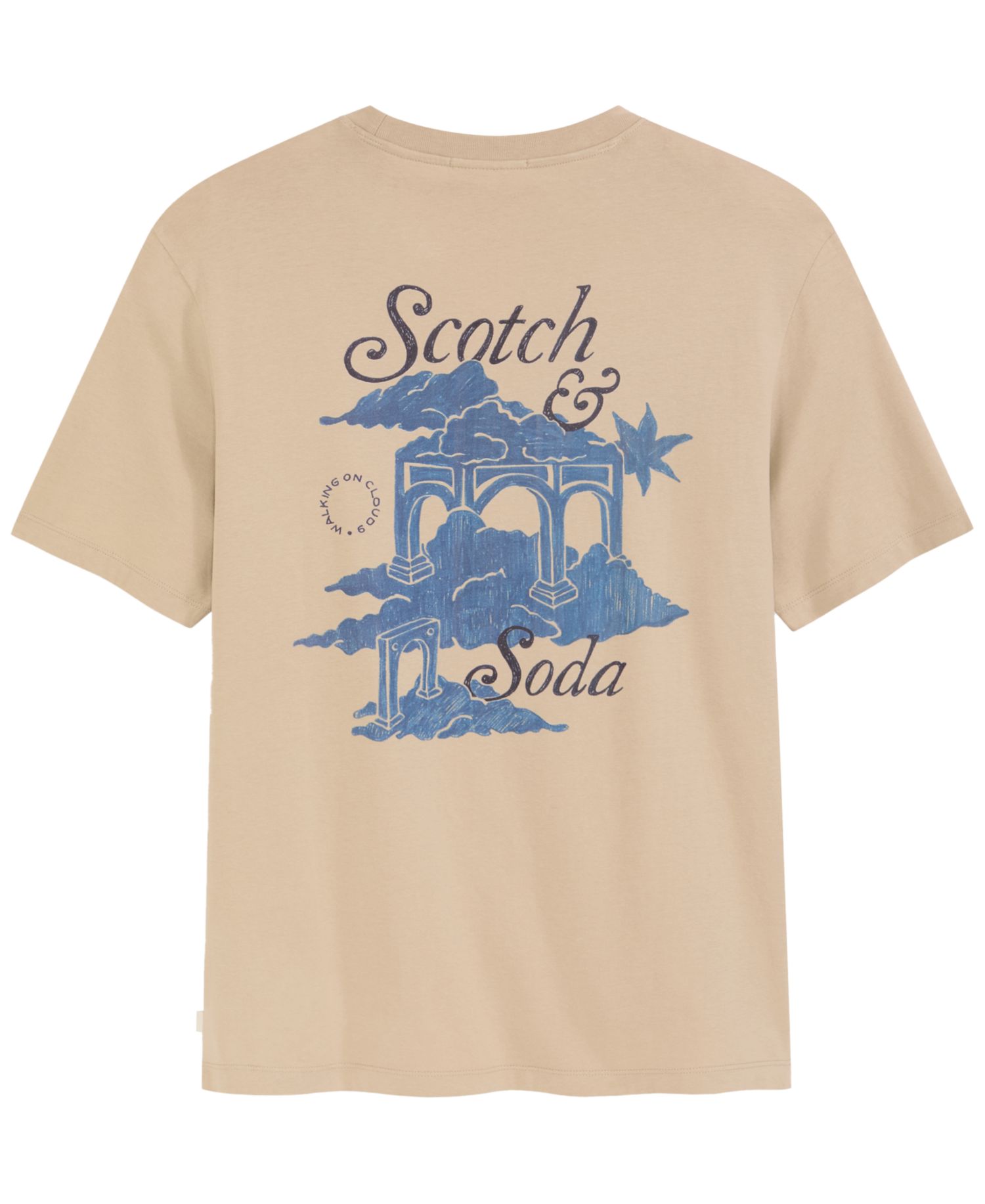 Men's Cloud Artwork Crewneck T-Shirt