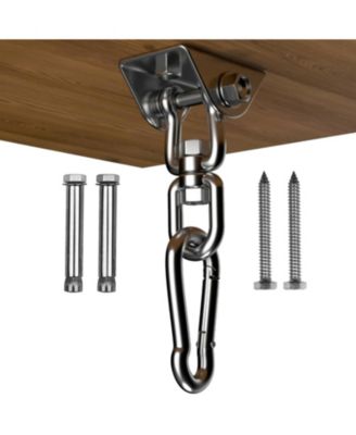 360 Rotate Heavy Duty 1000 Lb Stainless Steel Hammock Hanging Kit Indoor Outdoor