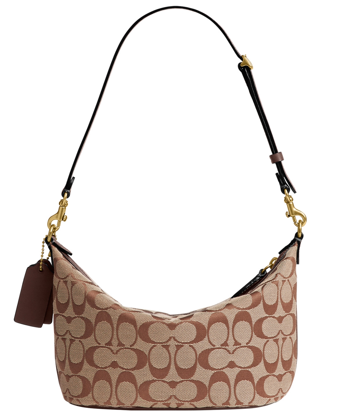 Coach Signature Jacquard Demi Small Shoulder Handbag