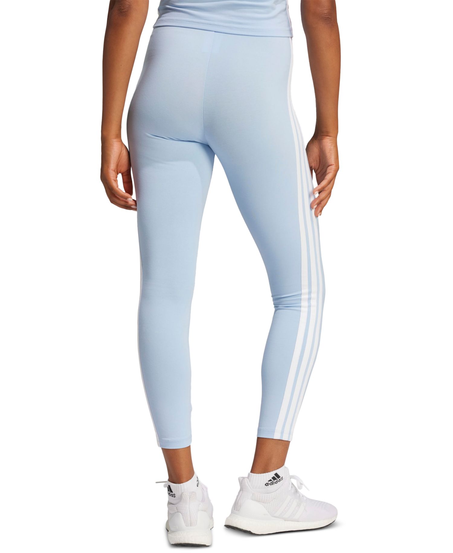 Plus Size Essentials 3-Stripes Cotton Leggings