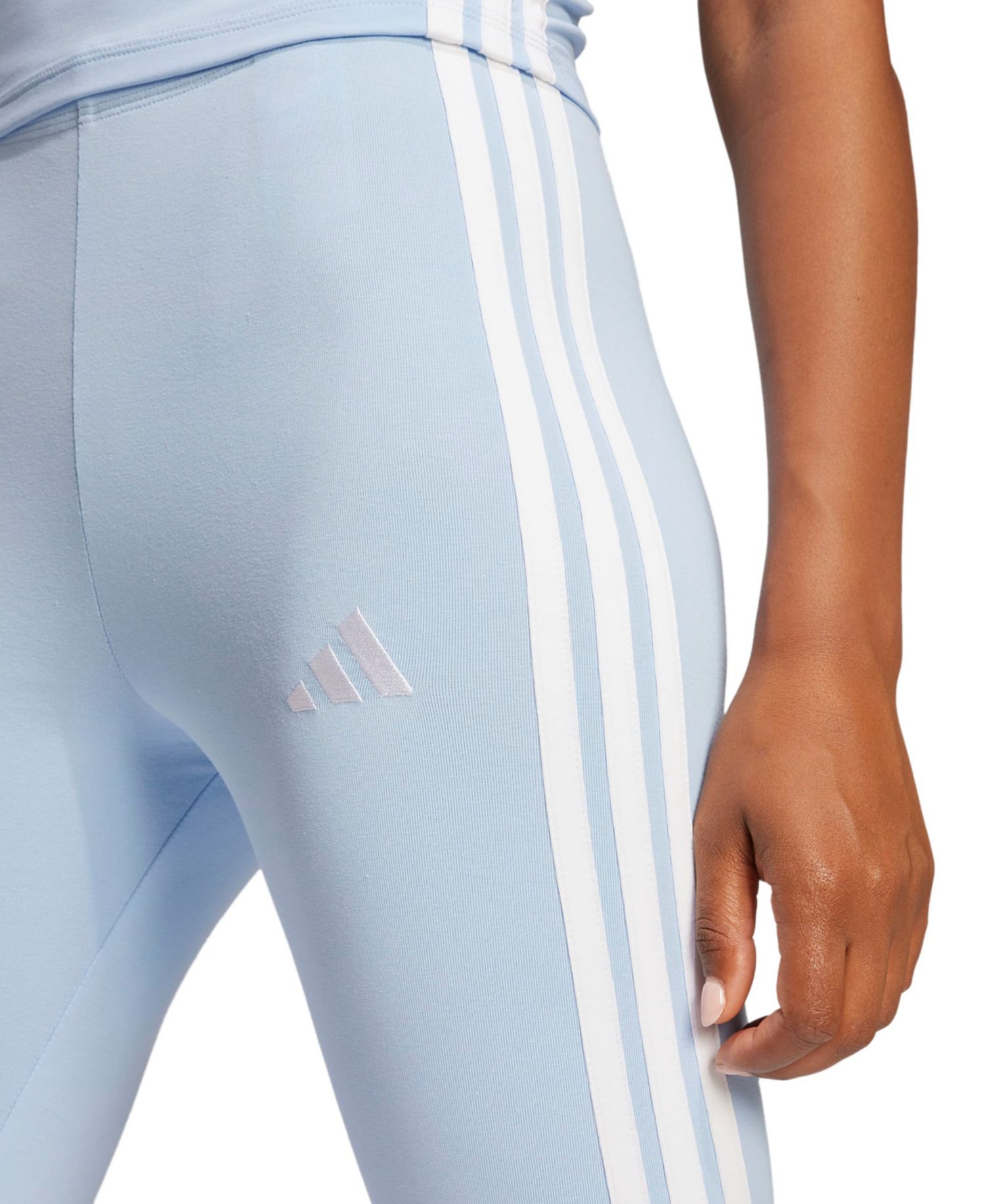 Plus Size Essentials 3-Stripes Cotton Leggings
