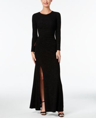 calvin klein ruched gown
